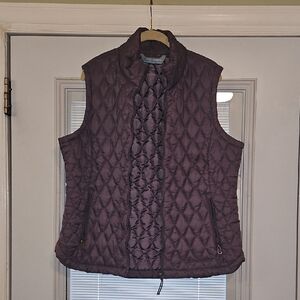 Free Country Women's Quilted Vest in Deep Purple XL